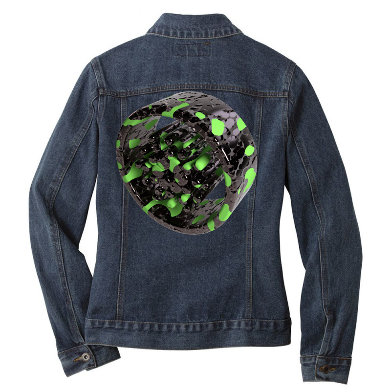 3d Cardano Pallasite2 Ladies Denim Jacket by koehnesensor9 | Artistshot