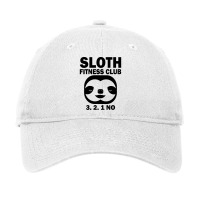 Sloth Fitness Club 3 2 1 No Green Adjustable Cap | Artistshot