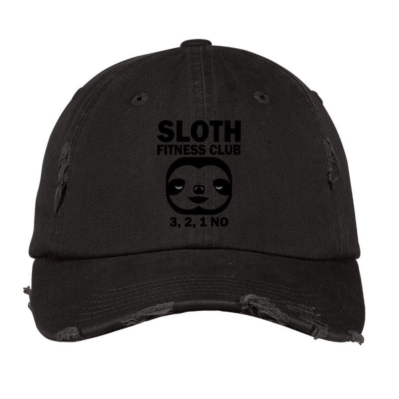 Sloth Fitness Club 3 2 1 No Green Vintage Cap | Artistshot