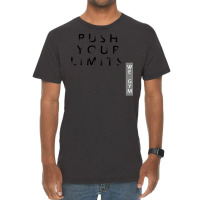 Push Your Limits Red Vintage T-shirt | Artistshot