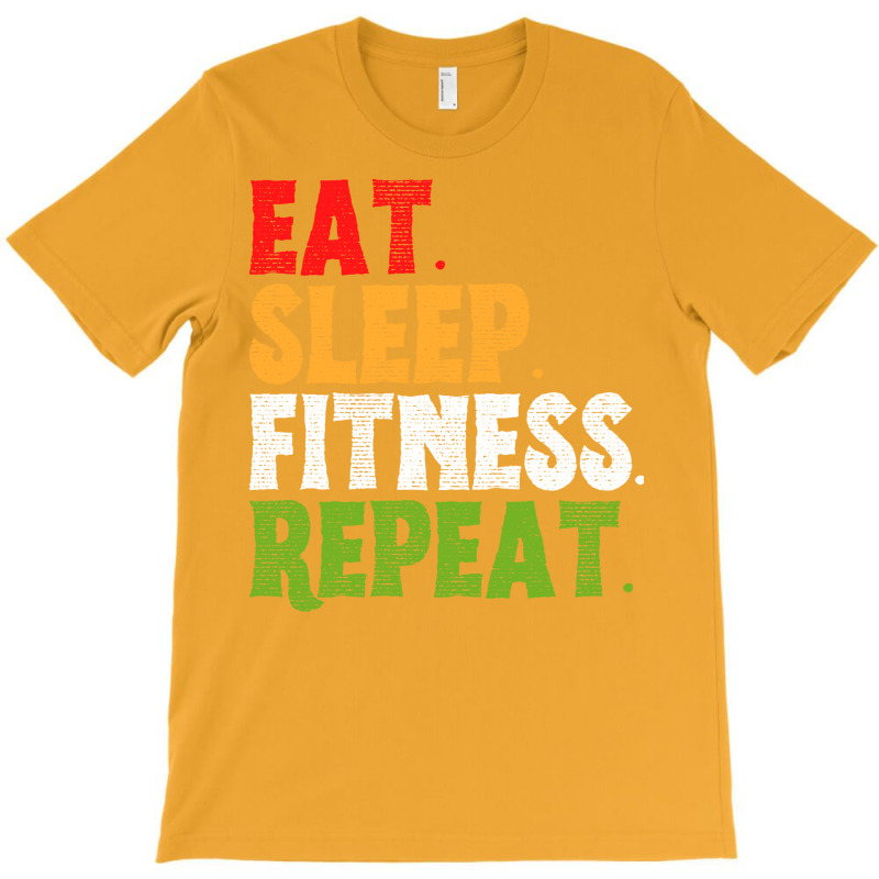 Eat Sleep Fitness Repeat Fitness Lover Red T-Shirt by appaihgjecio | Artistshot