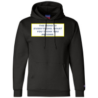 The Mind Is Everything Hippie Champion Hoodie | Artistshot