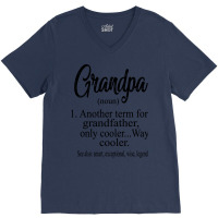 Grandpa 70s Green Funny V-neck Tee | Artistshot