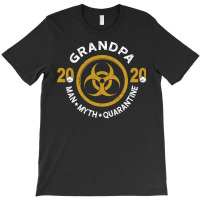 Grandpa Man Myth Quarantine 2020 Red T-shirt | Artistshot