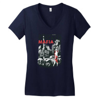 American Chicago Girl Women's V-neck T-shirt | Artistshot