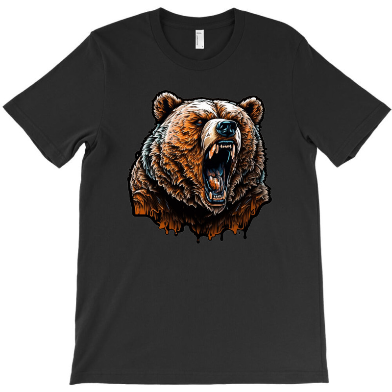 Bear Angry T-Shirt by KiboJustice | Artistshot