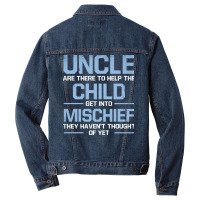 Uncle Child Mischief Godfather Uncle Nostalgia Men Denim Jacket | Artistshot