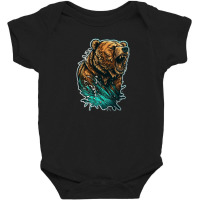 Bear Angry 3 Baby Bodysuit | Artistshot