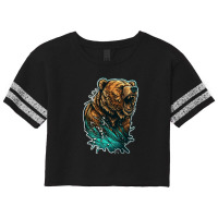 Bear Angry 3 Scorecard Crop Tee | Artistshot