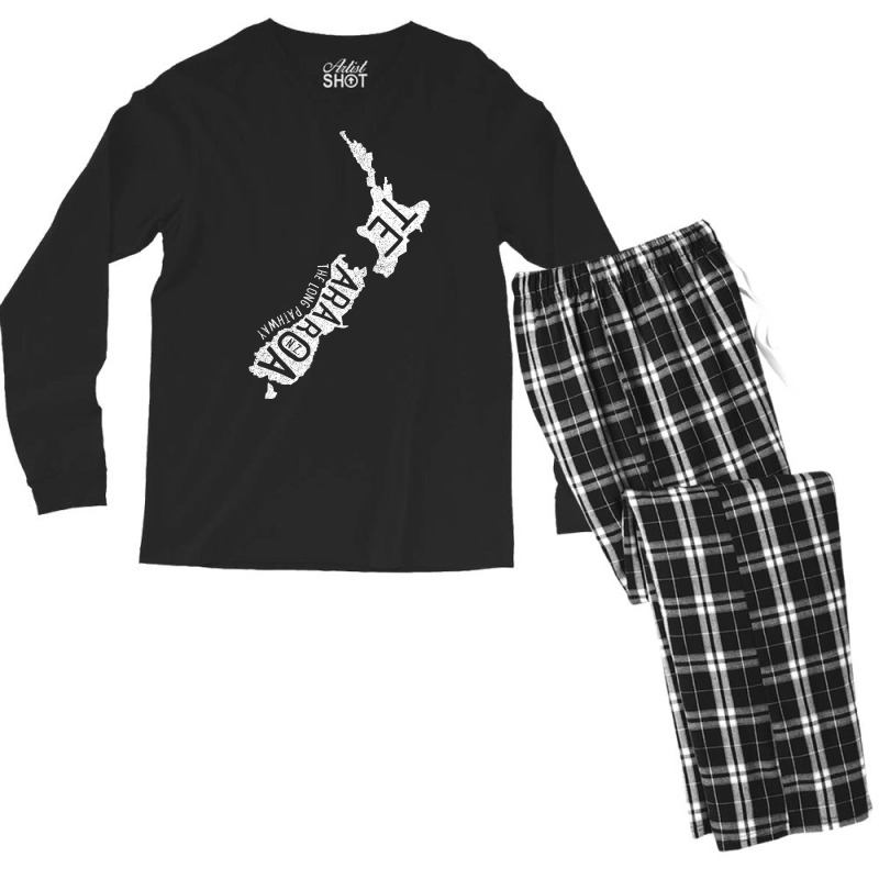 Te Araroa Blue Men's Long Sleeve Pajama Set by purdaabelop | Artistshot