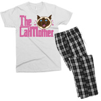 The Catmother  The Godfather Cat Meme 80s Men's T-shirt Pajama Set | Artistshot