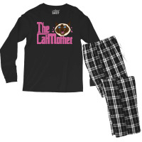 The Catmother  The Godfather Cat Meme 80s Men's Long Sleeve Pajama Set | Artistshot