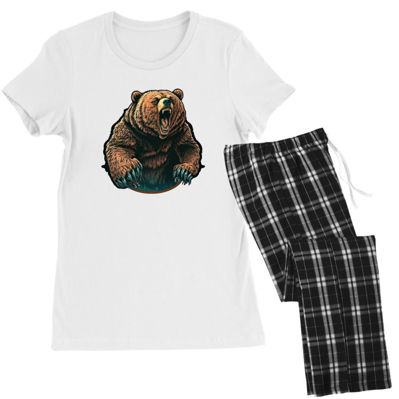 Bear Angry Women's Pajamas Set by KiboJustice | Artistshot