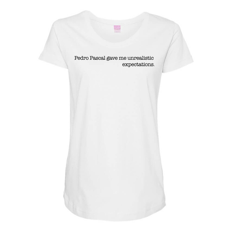 Unrealistic Expectations   Pedro Edition Maternity Scoop Neck T-shirt by kounalkherfix | Artistshot