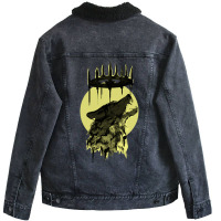 Wolf   The King Unisex Sherpa-lined Denim Jacket | Artistshot