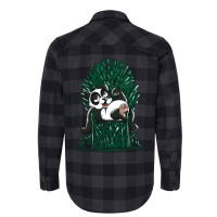 Panda On Throne Flannel Shirt | Artistshot