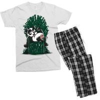 Panda On Throne Men's T-shirt Pajama Set | Artistshot