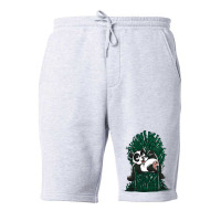 Panda On Throne Fleece Short | Artistshot