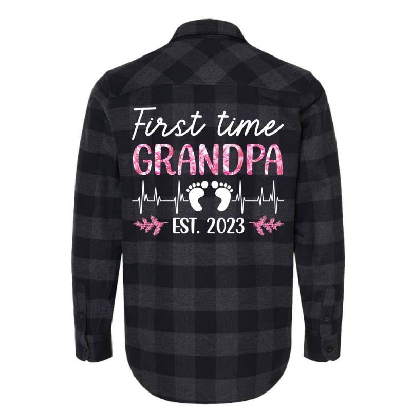 First Time Grandpa 2023 Travel Flannel Shirt by haneysnooksq | Artistshot