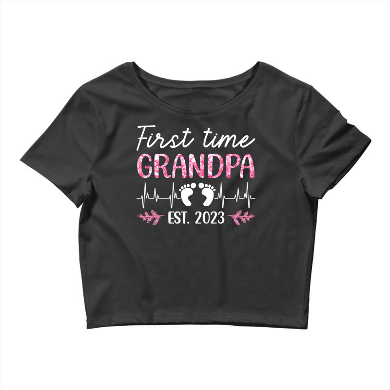 First Time Grandpa 2023 Travel Crop Top by haneysnooksq | Artistshot