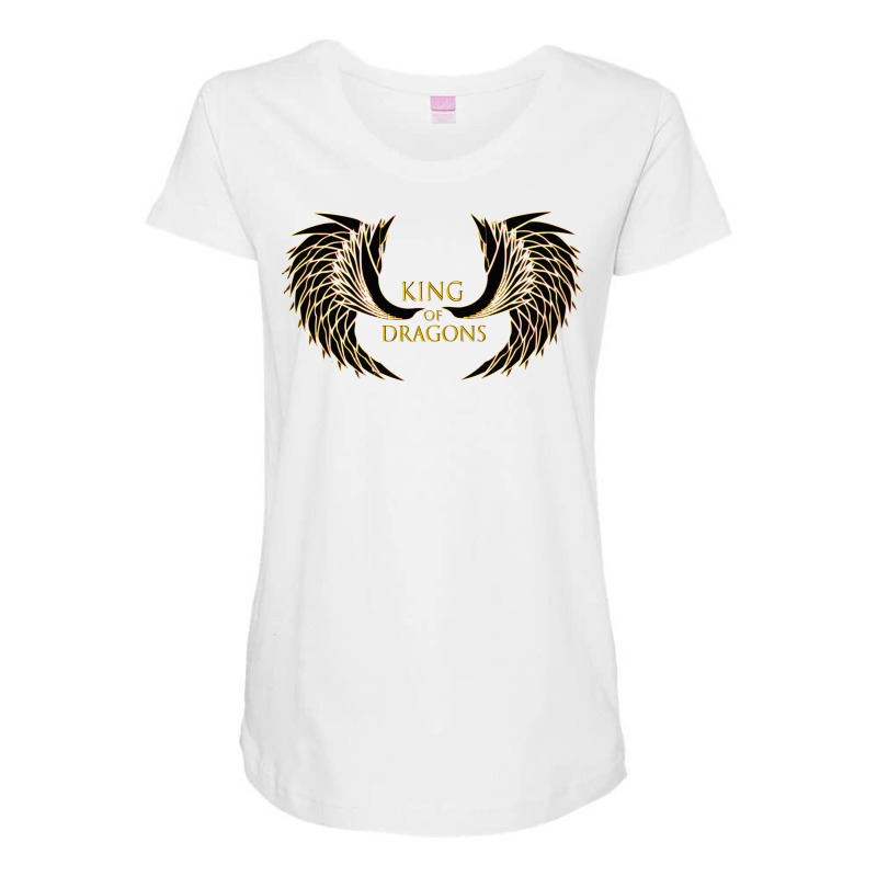 King Of Dragons Maternity Scoop Neck T-shirt by vencercilerr | Artistshot