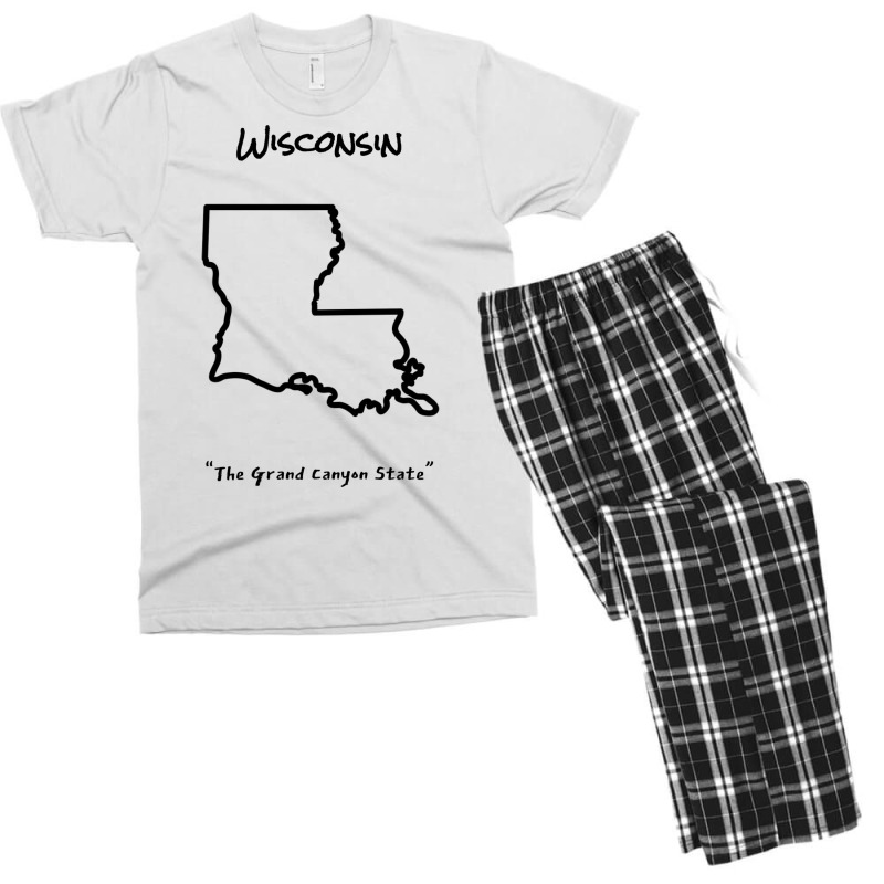 Truly Wisconsin Girl Men's T-shirt Pajama Set | Artistshot