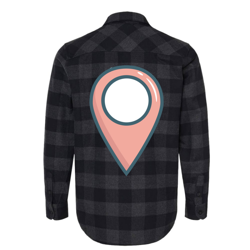 Travel Location Pin Big Funny Graphic Gift Girl Flannel Shirt by izousaugoq | Artistshot