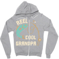 Reel Cool Grandpa Grandfather Fisher Family Fishin Zipper Hoodie | Artistshot