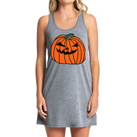 Big Orange Halloween Horror Pumpkin Summer Tank Dress | Artistshot