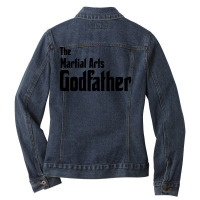 The Martial Arts Godfather Red Ladies Denim Jacket | Artistshot