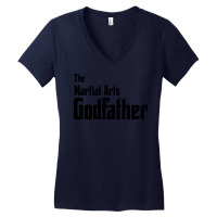 The Martial Arts Godfather Red Women's V-neck T-shirt | Artistshot