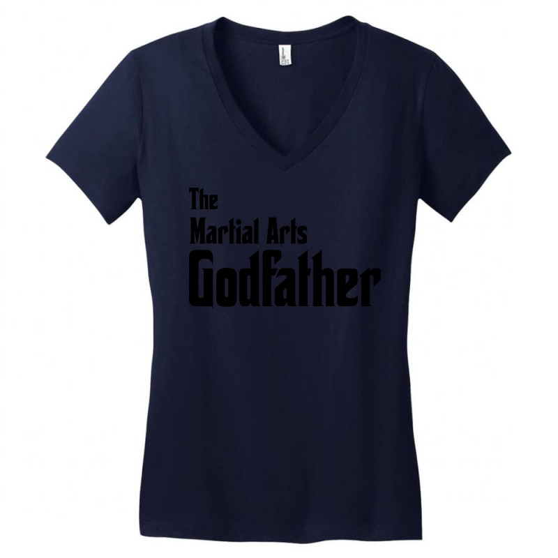 The Martial Arts Godfather Red Women's V-Neck T-Shirt by yasukokimbeld | Artistshot