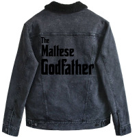 The Maltese Godfather Girl Unisex Sherpa-lined Denim Jacket | Artistshot