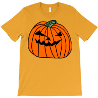 Big Halloween Horror Pumpkin Hippie T-shirt | Artistshot