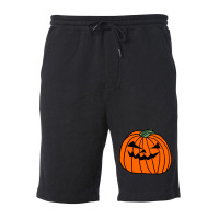 Big Halloween Horror Pumpkin Hippie Fleece Short | Artistshot