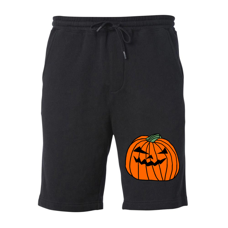 Big Halloween Horror Pumpkin Hippie Fleece Short | Artistshot