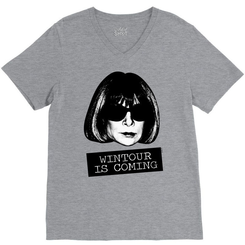 Wintour Is Coming V-neck Tee | Artistshot