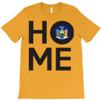 New York State Flag Home T-shirt | Artistshot