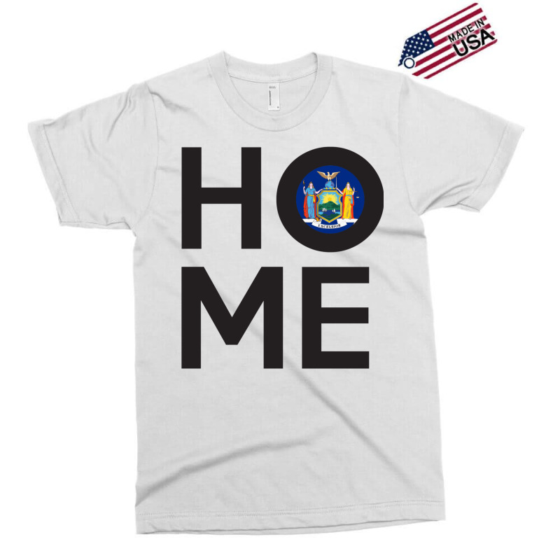 New York State Flag Home Exclusive T-shirt by dapoteequeen0 | Artistshot