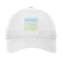 Warning May Spontaneously Start Talking About Geog Adjustable Cap | Artistshot