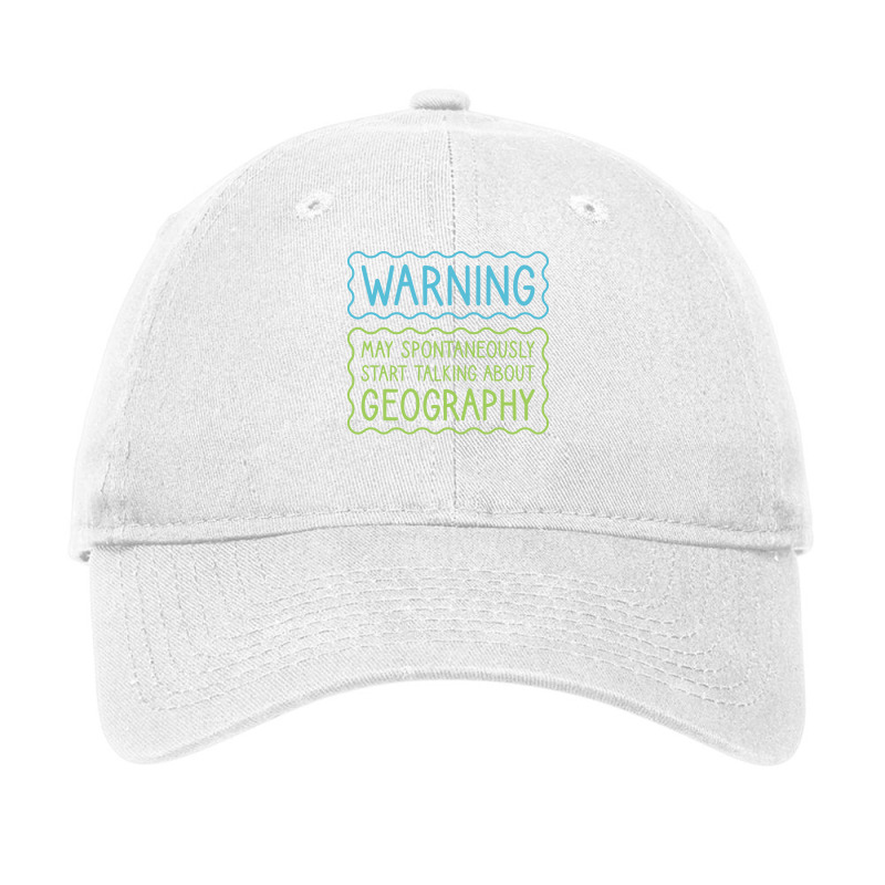 Warning May Spontaneously Start Talking About Geog Adjustable Cap | Artistshot