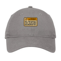 Warning May Spontaneously Start Talking About Geog Adjustable Cap | Artistshot