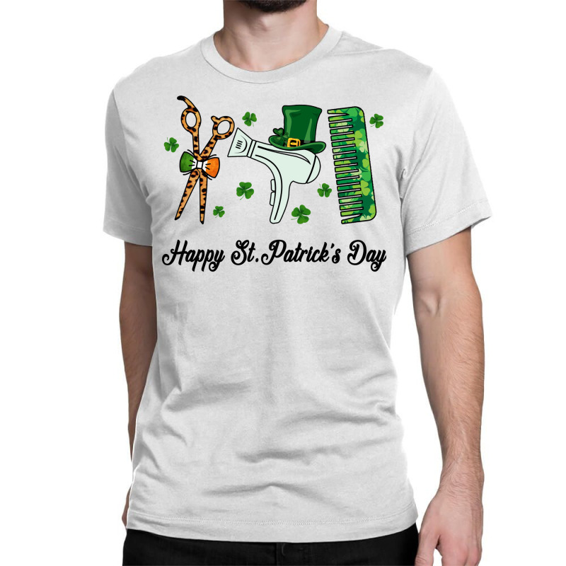 Hairstylist Happy St Patricks Day Hair Dryer Comb Classic T-shirt by barmerdemmana | Artistshot