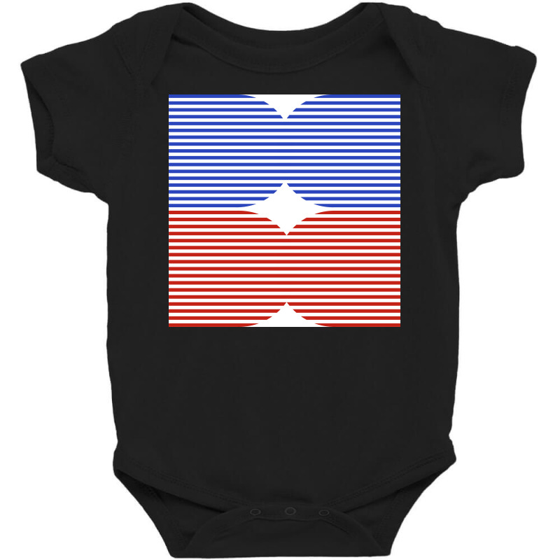 Blue And Red Dual Color Classic Trendy Design. Baby Bodysuit | Artistshot