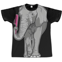 Elephant As Hairdresser With Comb Nature Graphic T-shirt | Artistshot