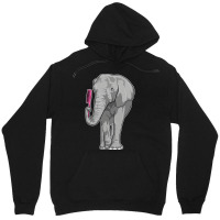 Elephant As Hairdresser With Comb Nature Unisex Hoodie | Artistshot