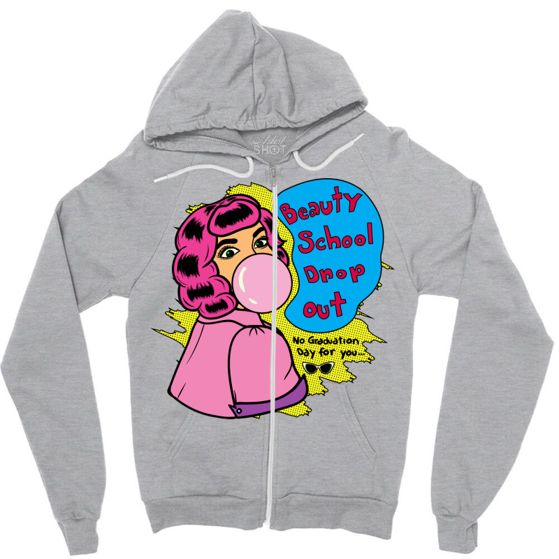 Bubblegum Dropout Retro (1) Zipper Hoodie | Artistshot