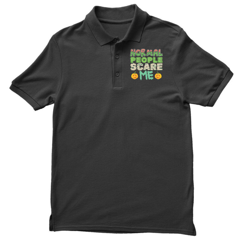 Halloween Costume Normal People Scare Me Pumpkin C Men's Polo Shirt | Artistshot