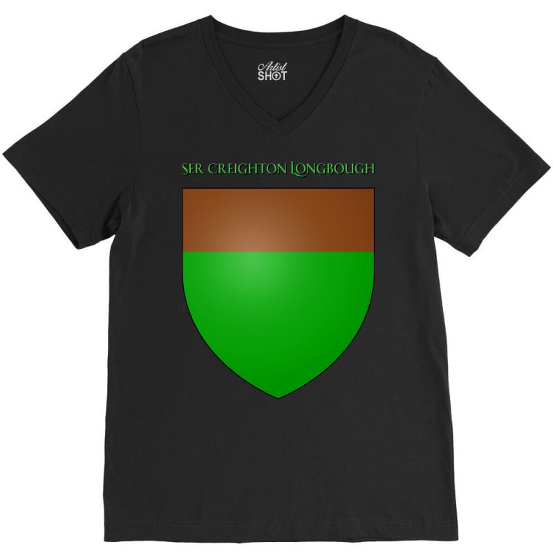 Ser Creighton Longbough Coat Of Arms Heraldry Sigi V-neck Tee | Artistshot