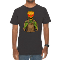 Pumpkin Scarecrow Nature Vintage T-shirt | Artistshot